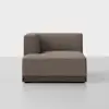 Essential Sectional Module (Left Arm Chaise / Mocha / Espresso) - Front