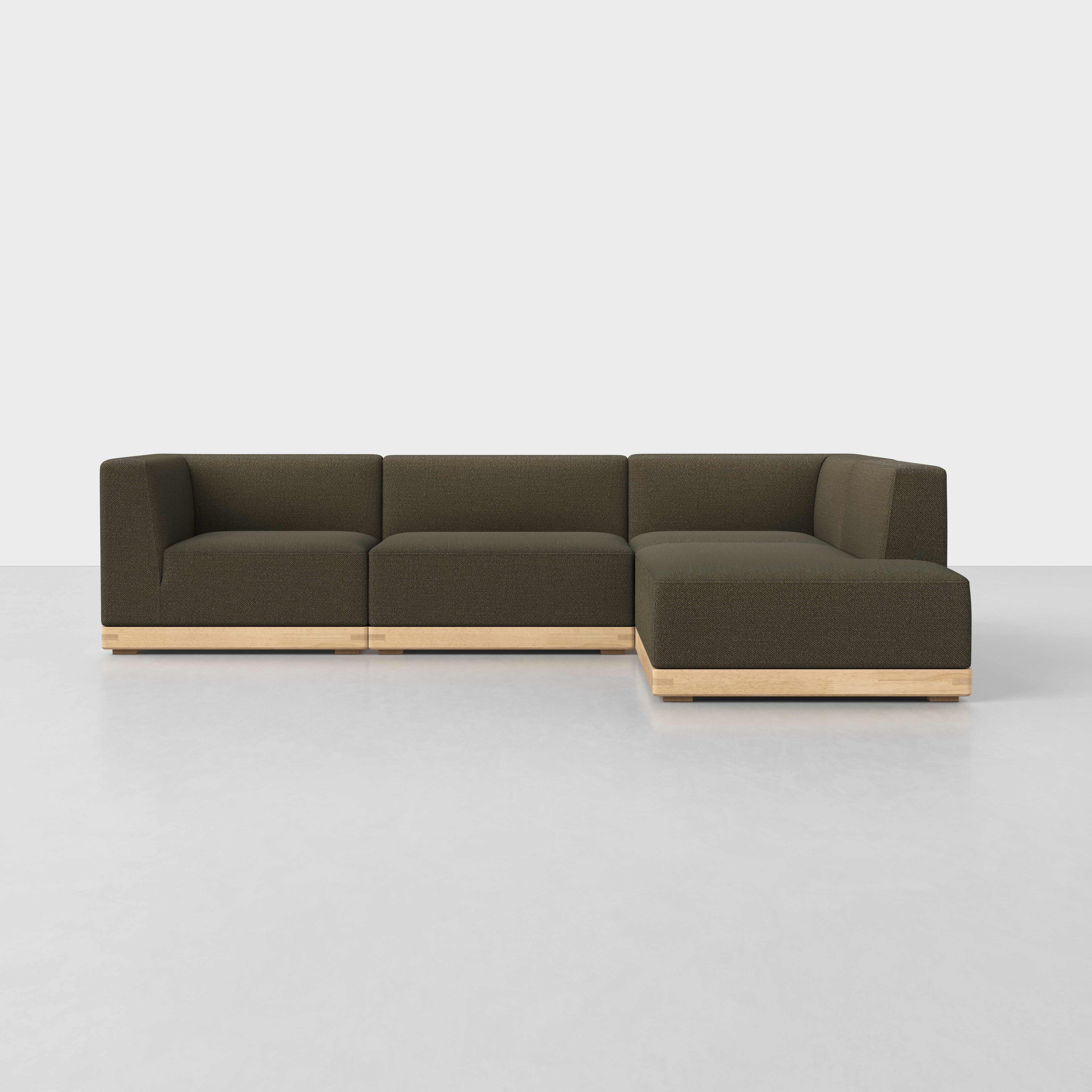 Dark Olive / Natural / Right Arm Island