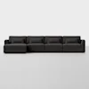 Signature Storage Sectional (4 Seat / Carbon) - Front
