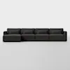 Signature Storage Sectional (4 Seat / Carbon) - Front
