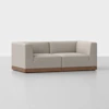 Essential Modular Sofa - 2 Seat / Natural / Walnut - 1