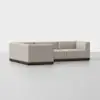 Essential L Sectional - Natural / Espresso - 2