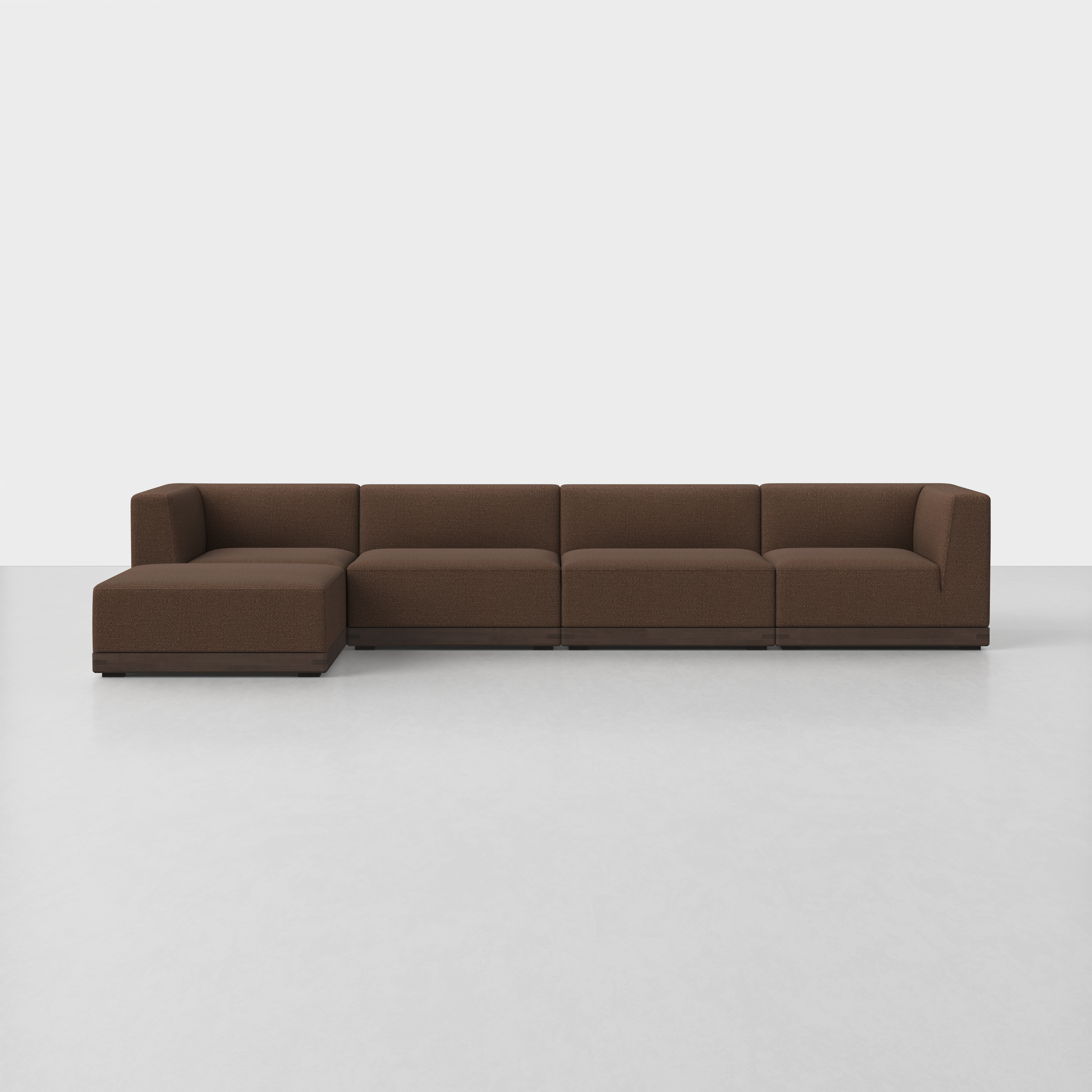 Tobacco / Espresso / 4 Seat + Ottoman