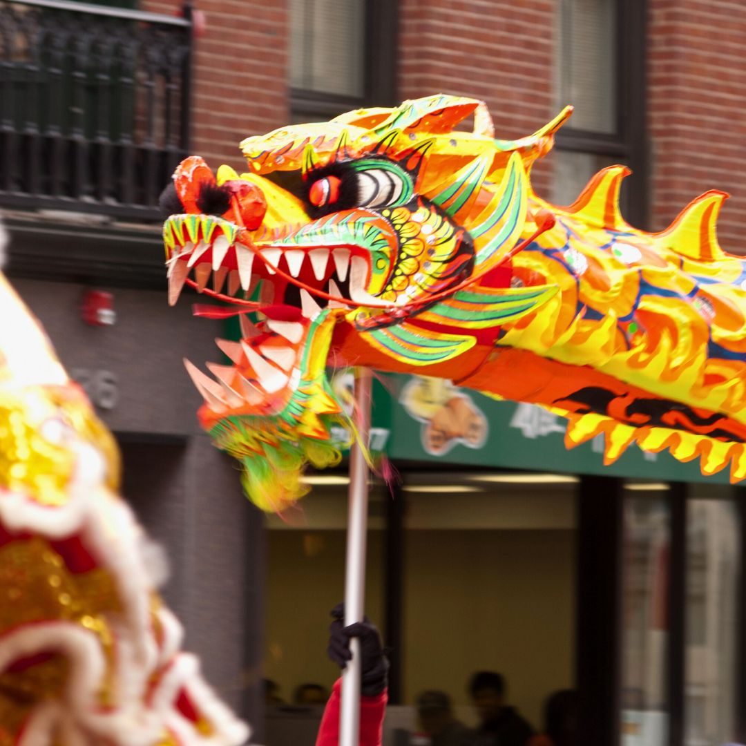 Parade zum chinesischen Neujahrsfest 2024