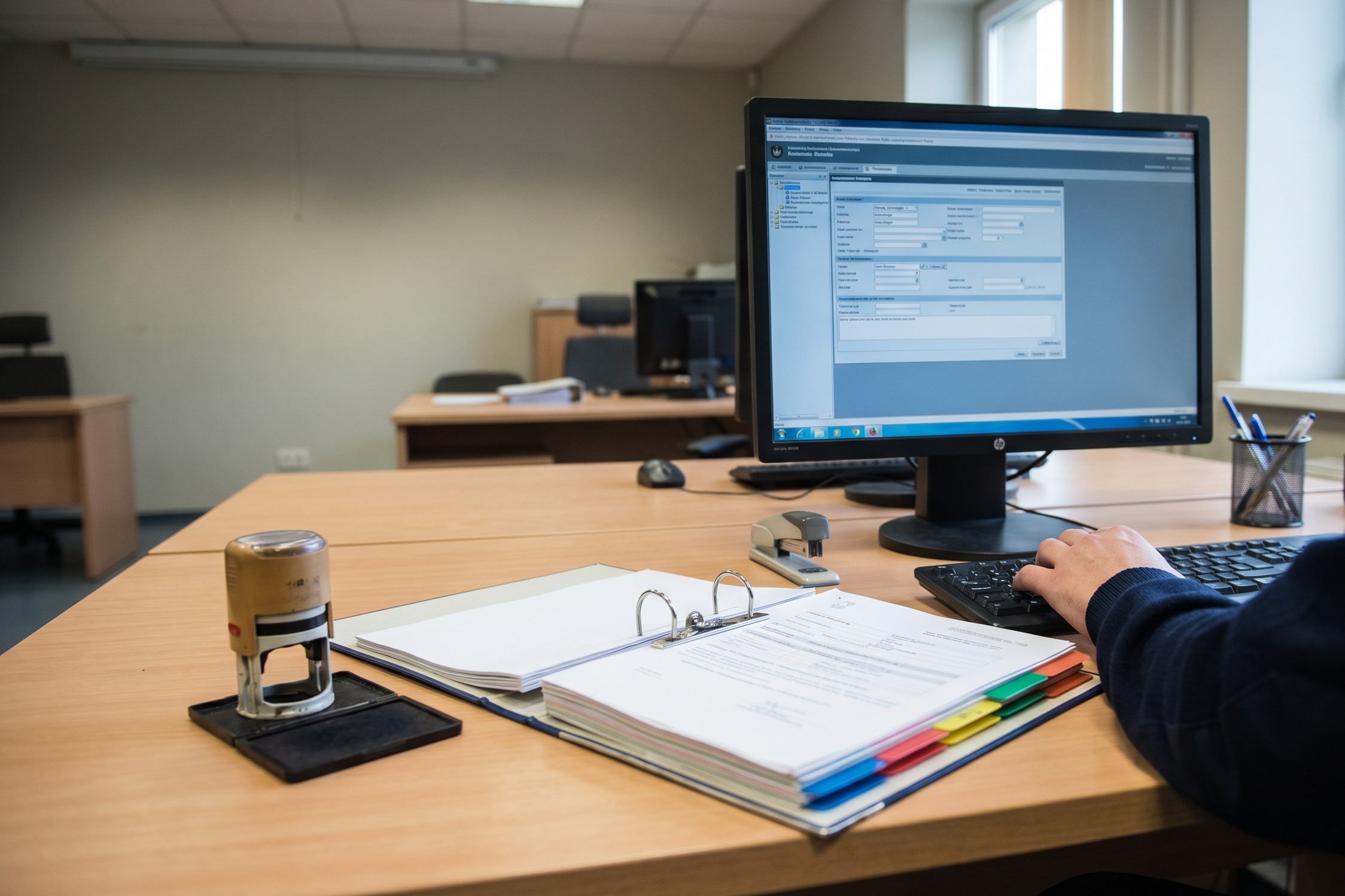 Customs office workstation