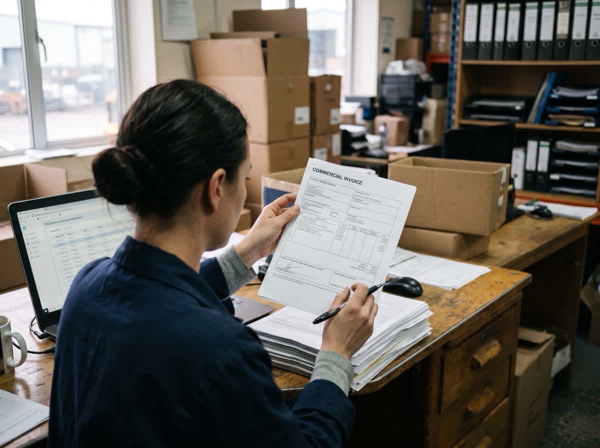 Reviewing a Commercial Invoice for a Customs Declaration
