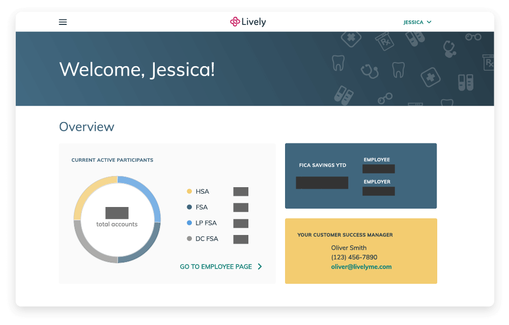 welcome screen of lively platform