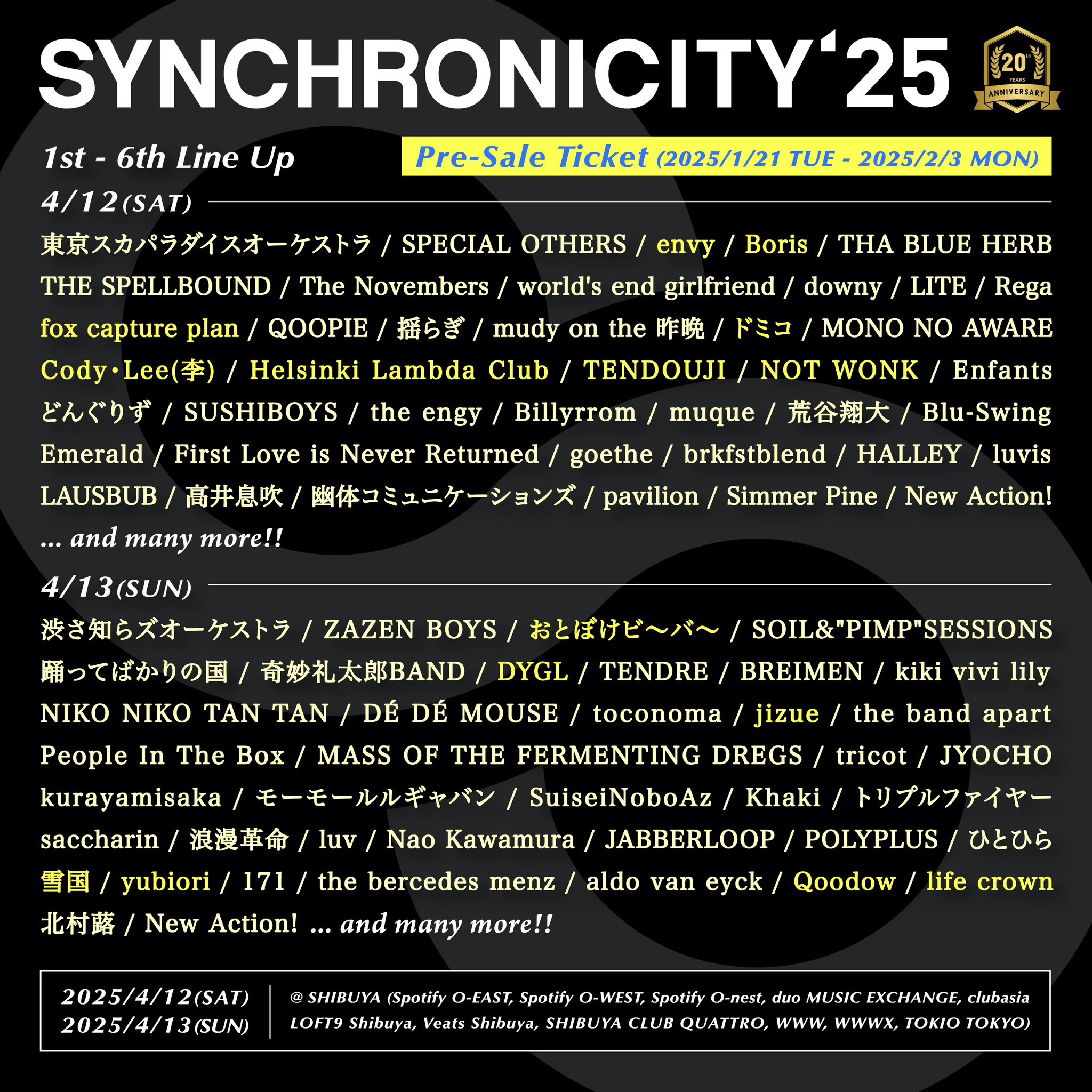 SYNCHRONICITY’25 - 20th Anniversary!! -のアイコン