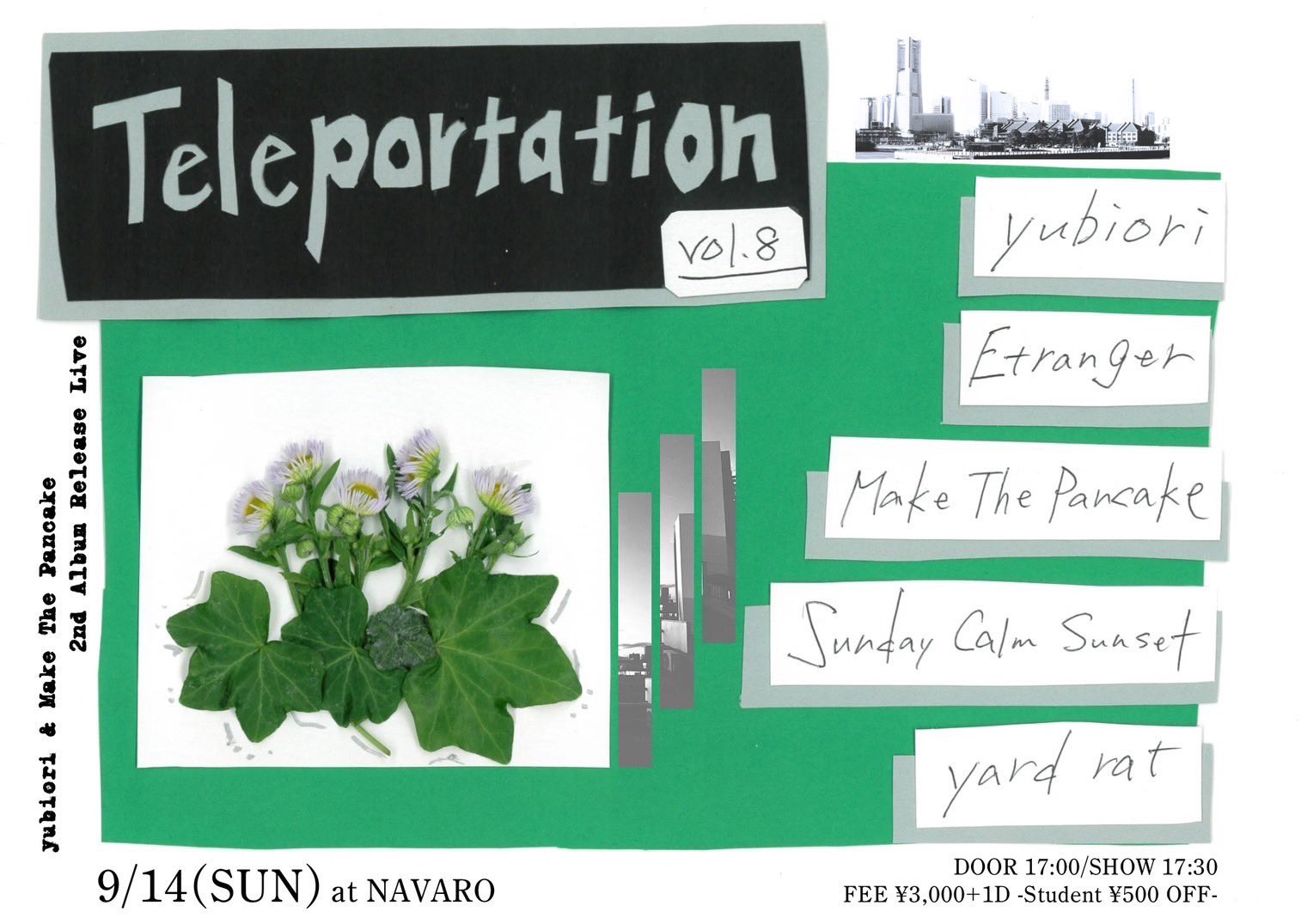 "Teleportation vol.8" -yubiori 2nd Album "yubiori2"&Make The Pancake 2nd Album "Life is a field towards the guiding light" Release Tour-のアイコン