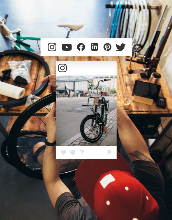 Example of Instagram image of a bike