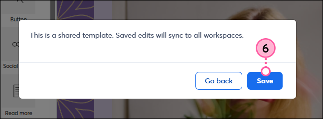 Confirm sync of edits
