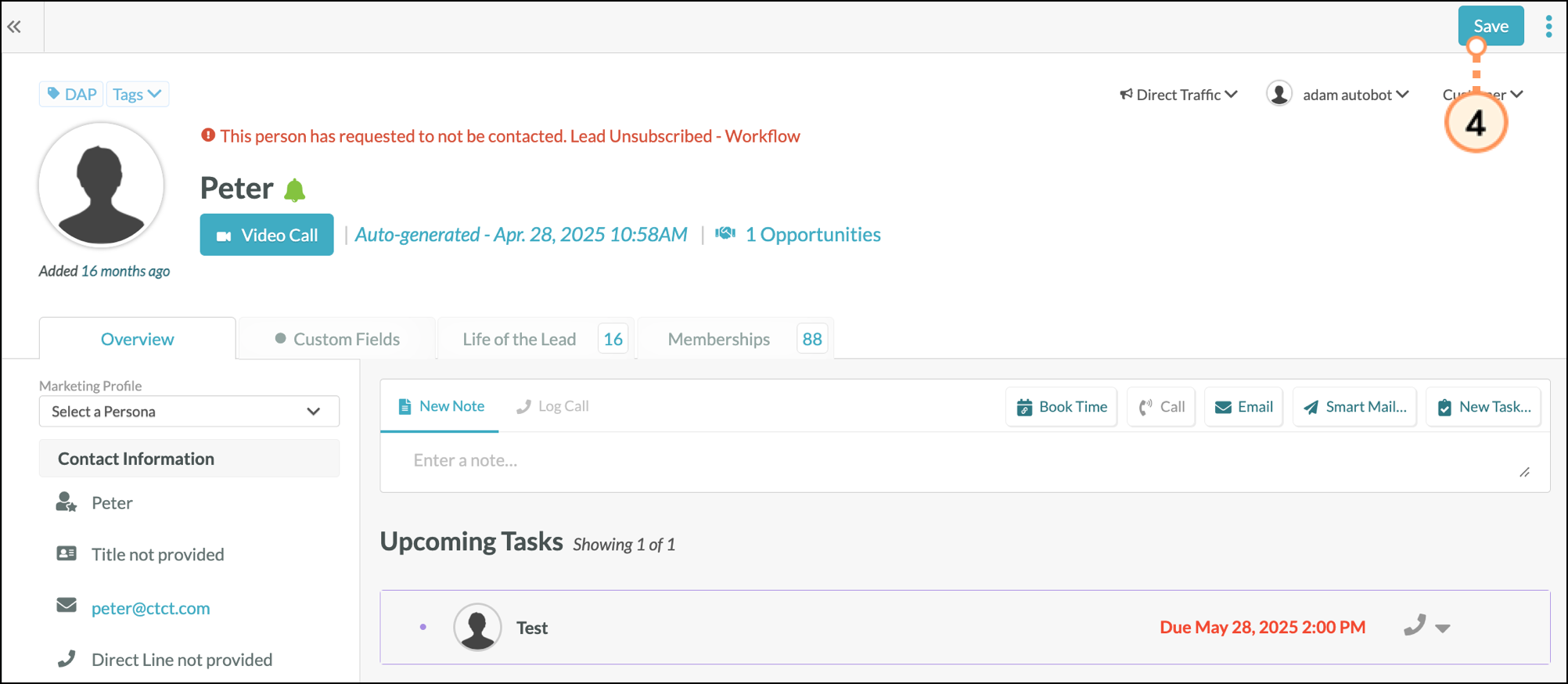 Green Save button on Submission entry