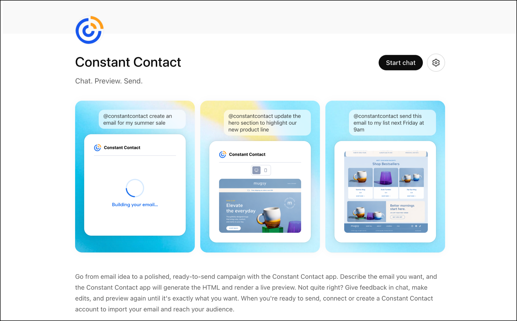 ChatGPT Constant Contact Application ChatGPT Constant Contact Application