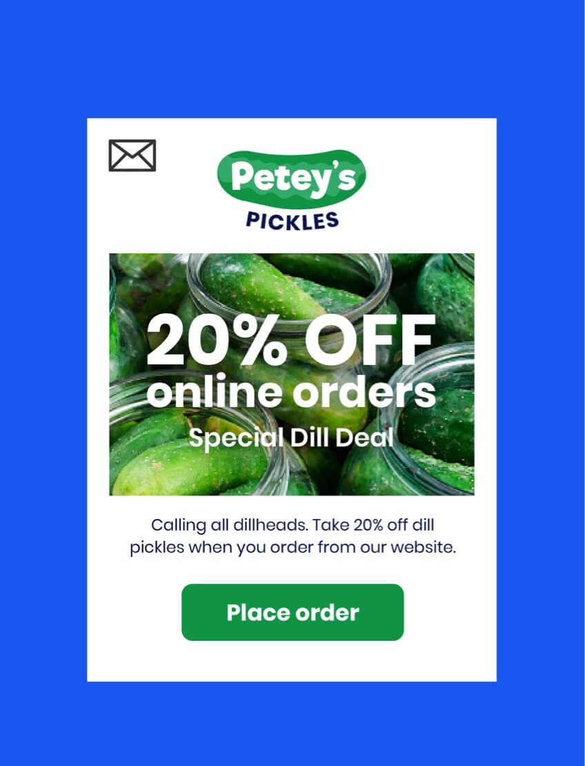 Peteys Pickles OneMan Pickle Garage Constant Contact