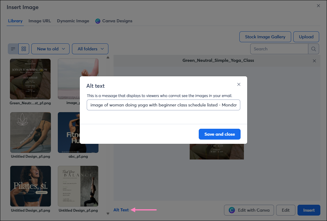 Image Alt Text overlay