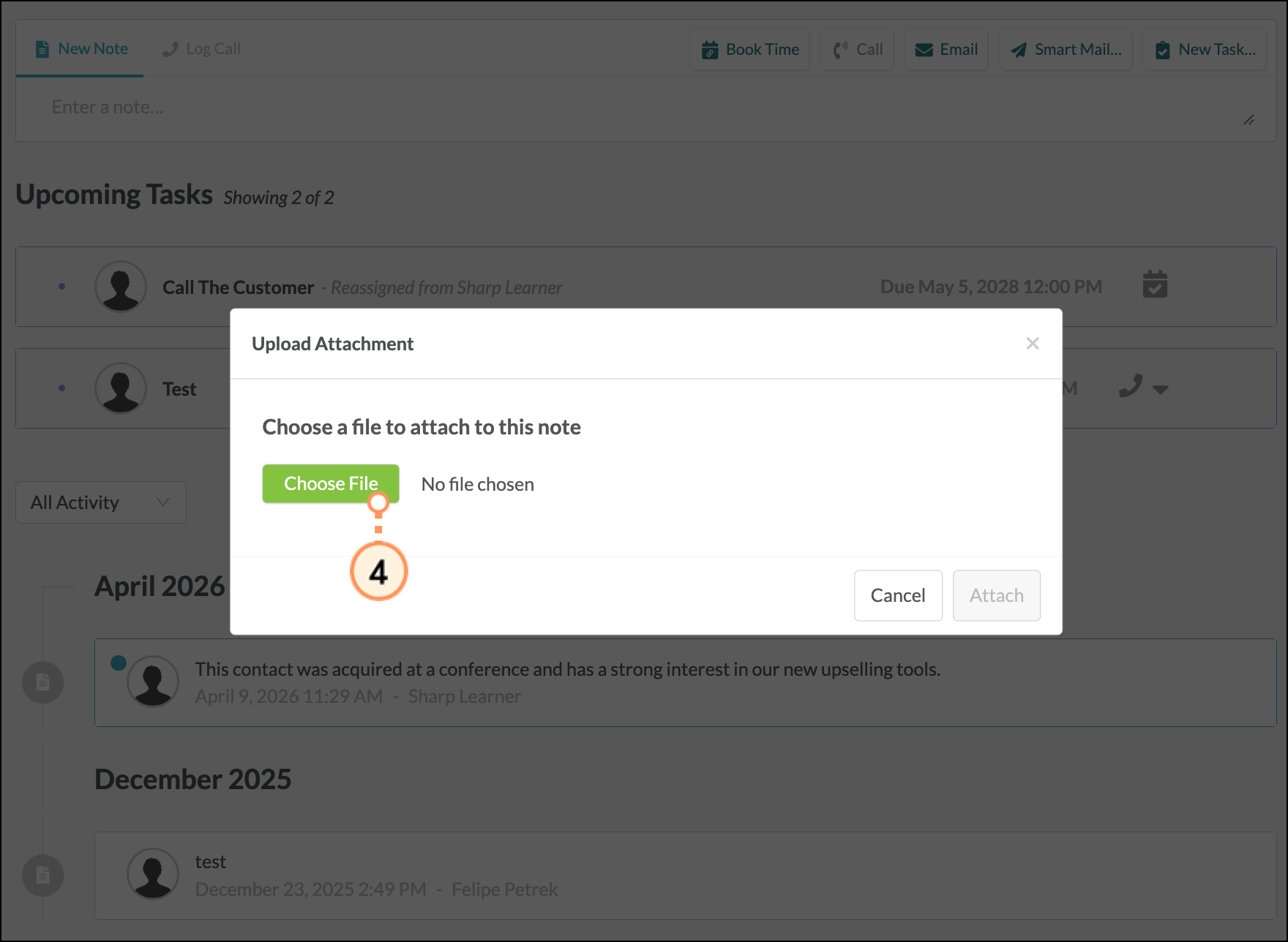 Green 'Choose File' button