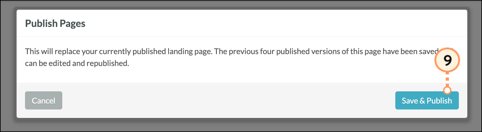 Save and Publish