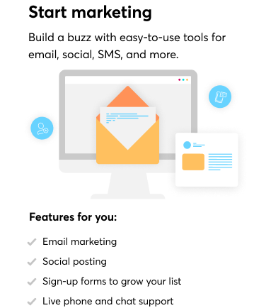 Illustration of an email opening