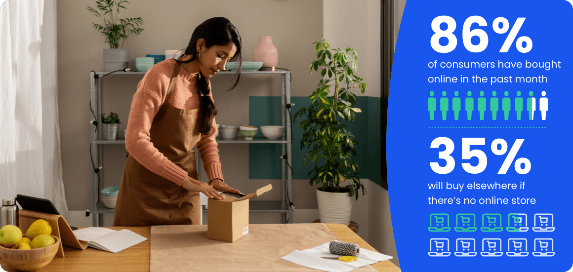 women packing a box