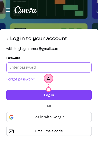 Canva login
