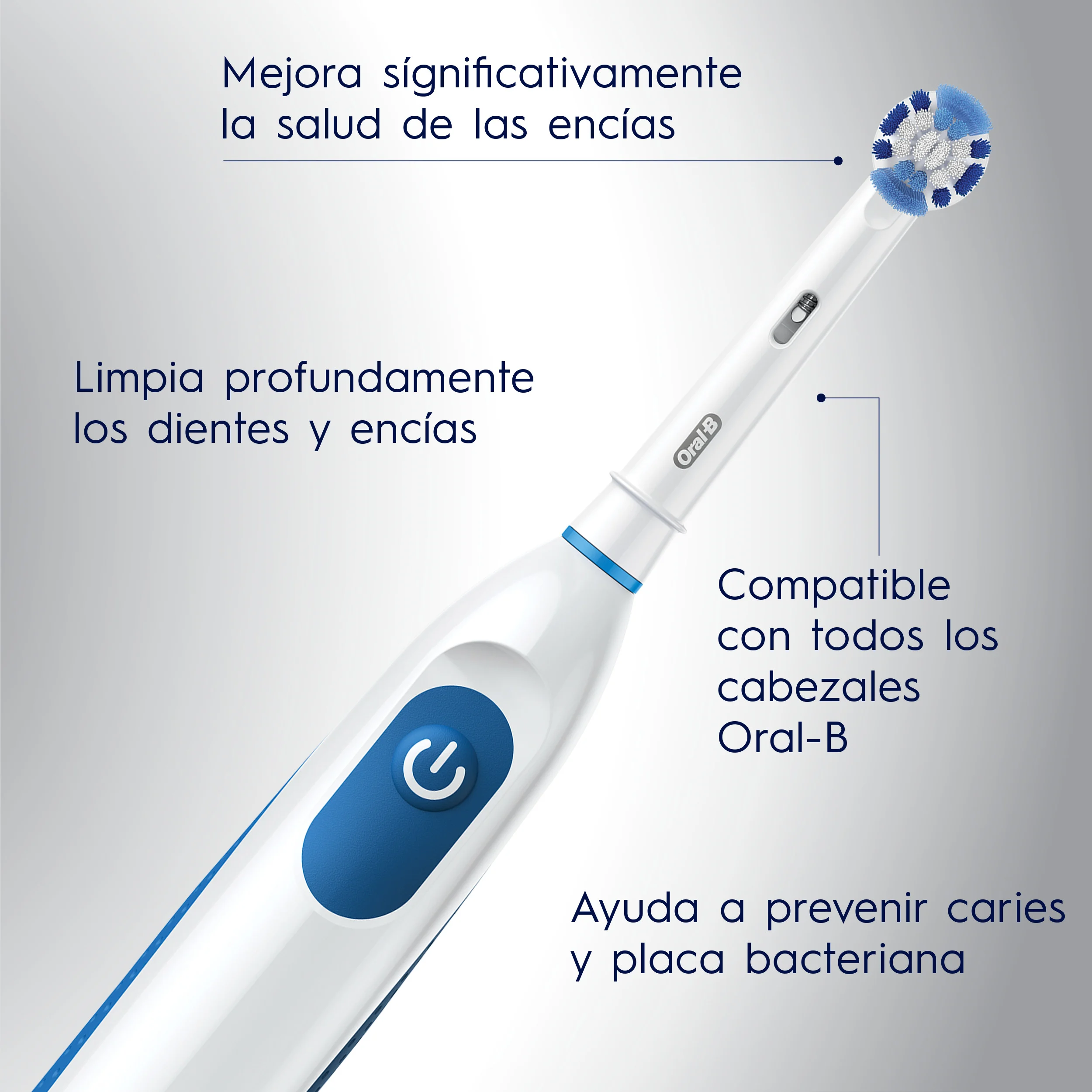  Oral-B Pro Power Cepillo dental eléctrico recargable : Salud y  Hogar