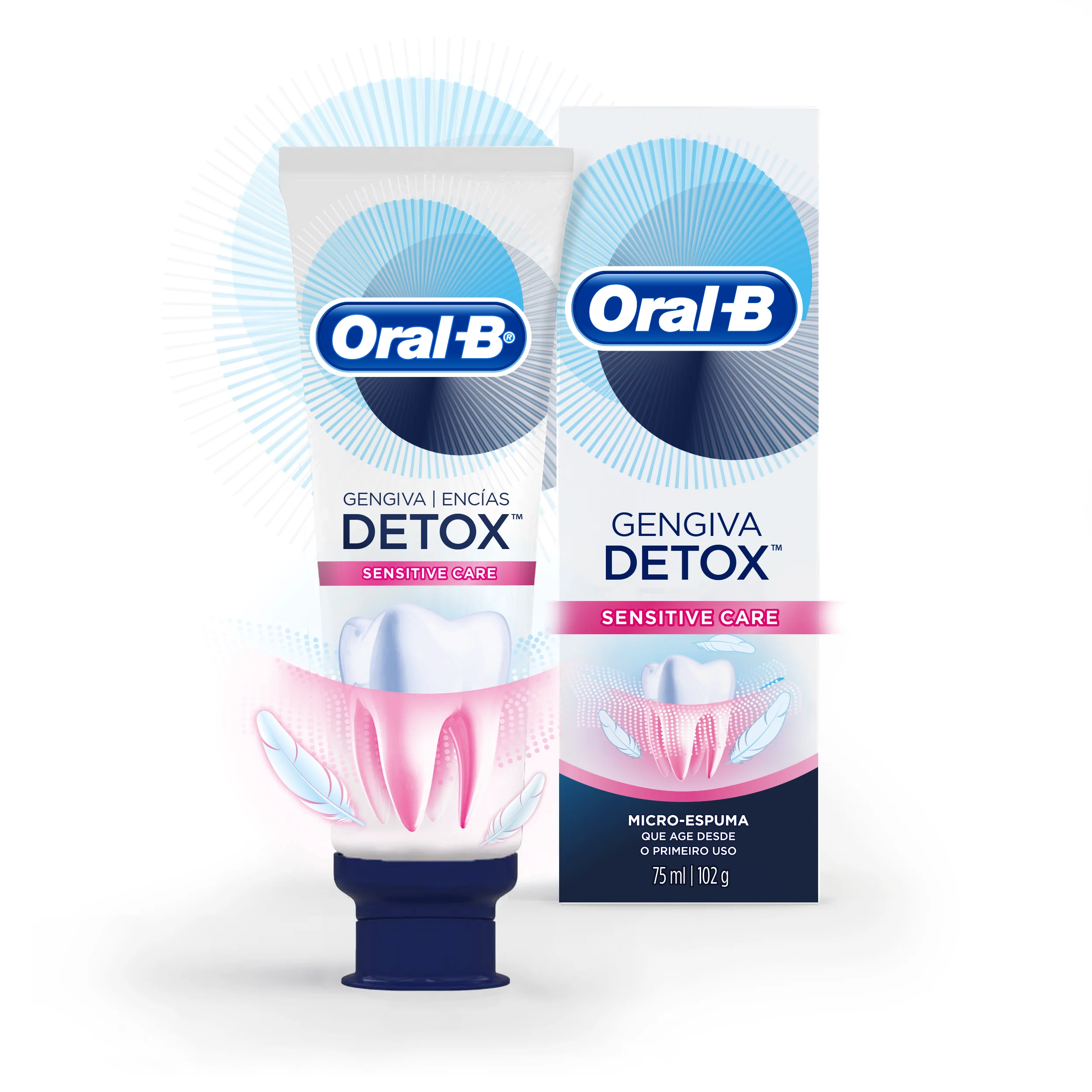 OralB Detox Sensitive Care Pasta Dental Con Flúor OralB MX