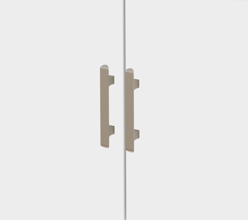 MoPac Handles come in brushed nickel and black