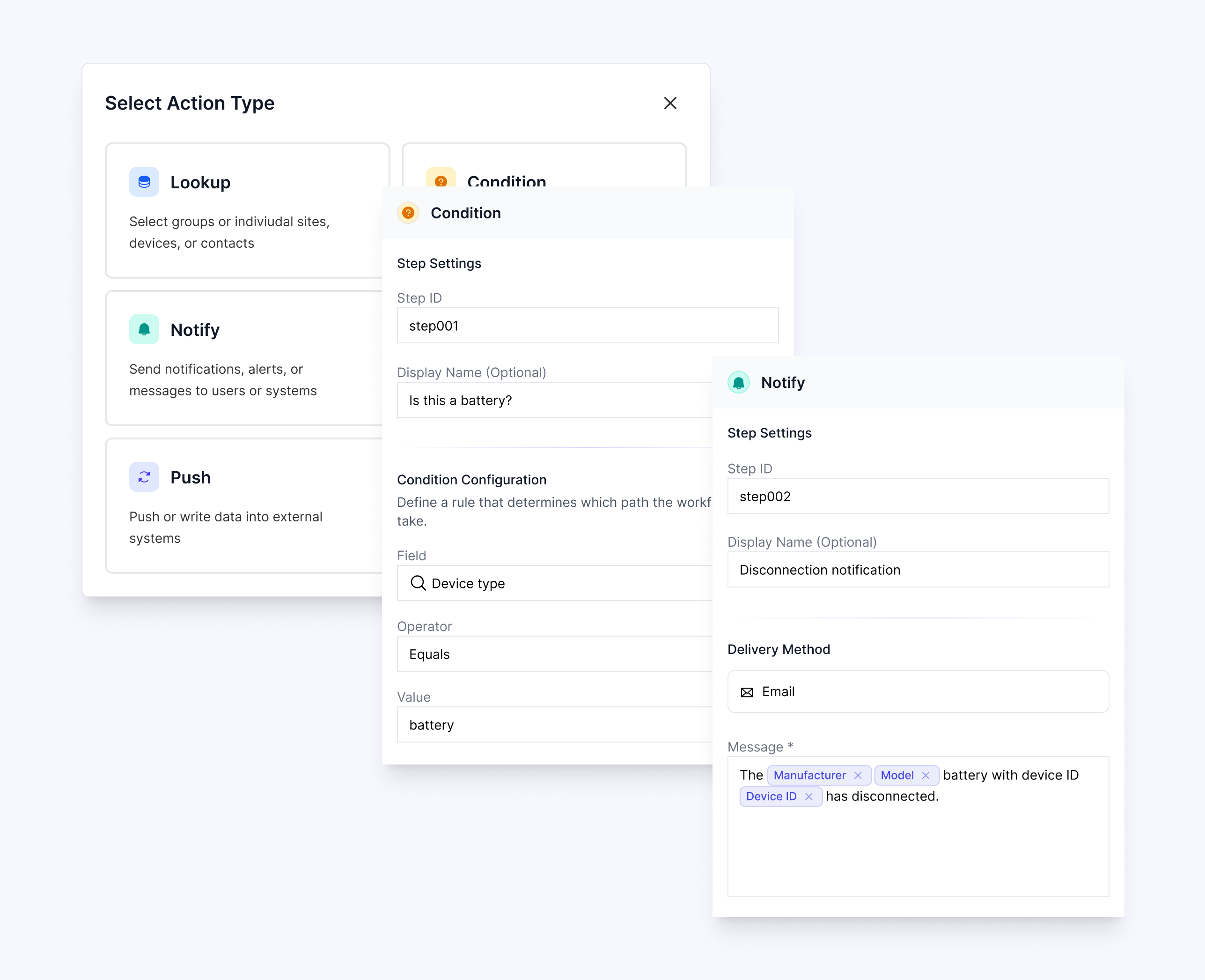 Workflows allow you for composable chains of data, logic, and action