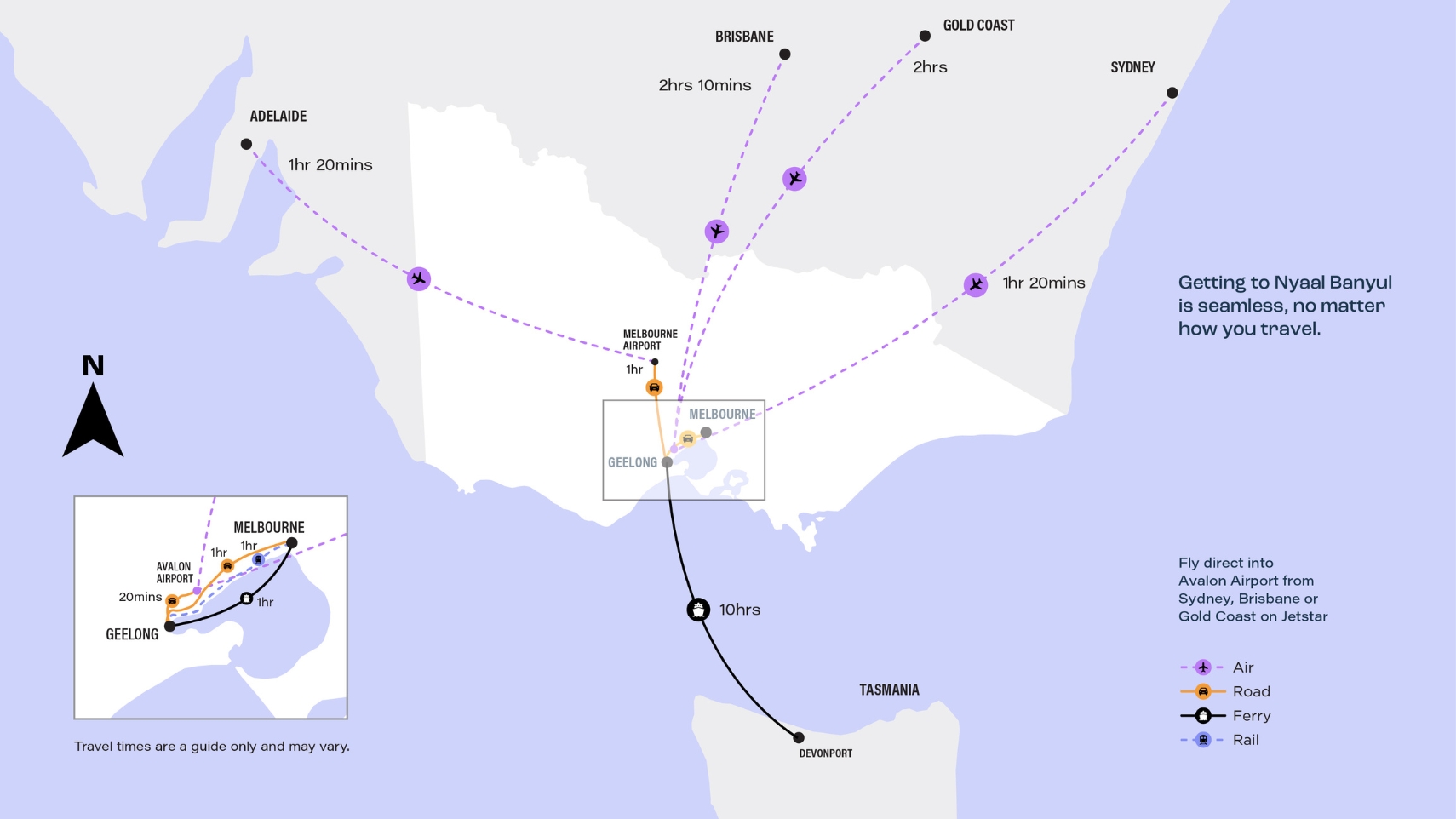 Geelong City getting here map 