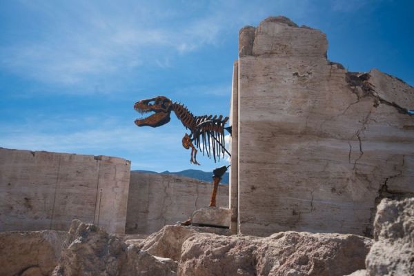 Dinosaur in the marble mine