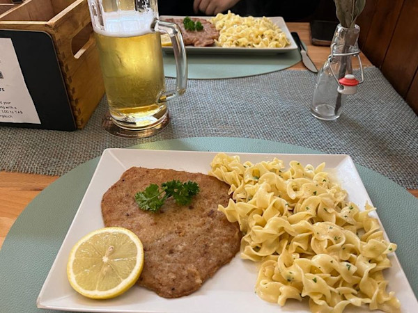 The controversial schnitzel.