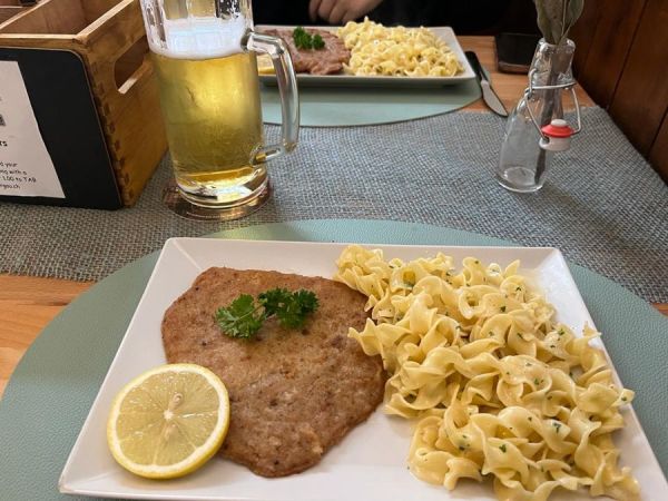 The controversial schnitzel.