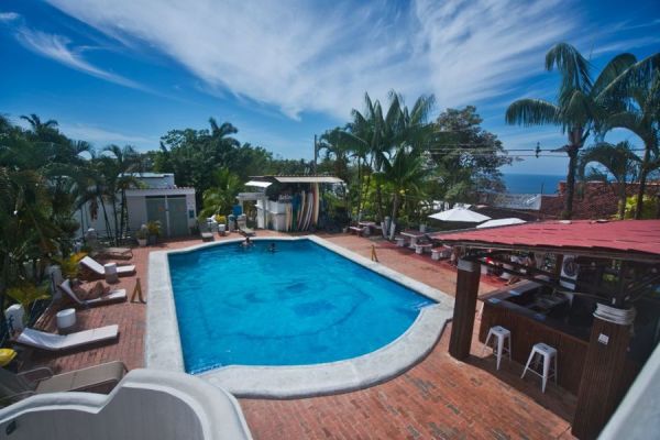 One of the three pools in Selina Manuel Antonio