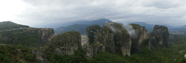 Panorama view of Meteora