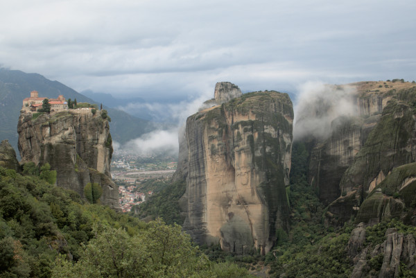 Monastery of the Holy Trinity on the left pillar