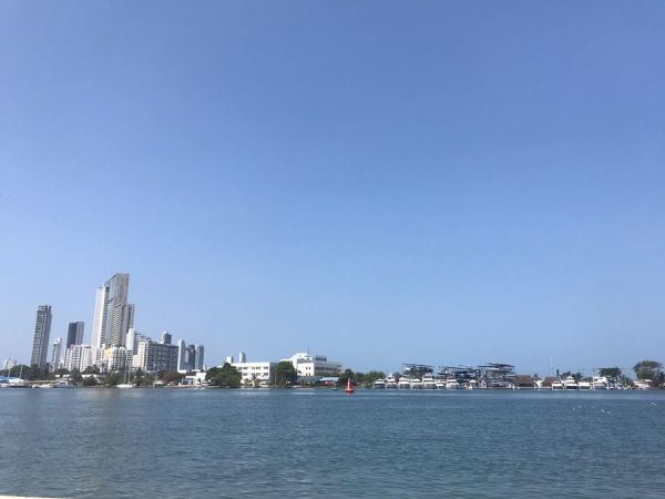 View from our favorite Juan Valdez in Cartagena