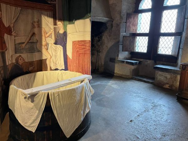 Medieval bathing practices.