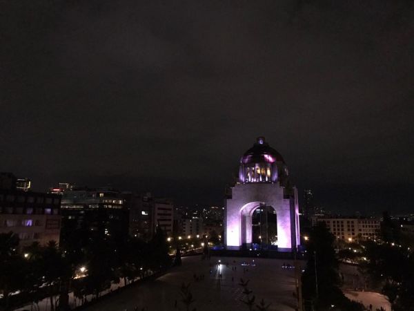 Monumento a la Revolución from Terraza Cha Cha Cha