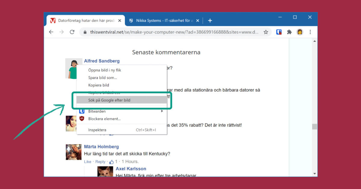 Så bildsöker du i webbläsaren Google Chrome