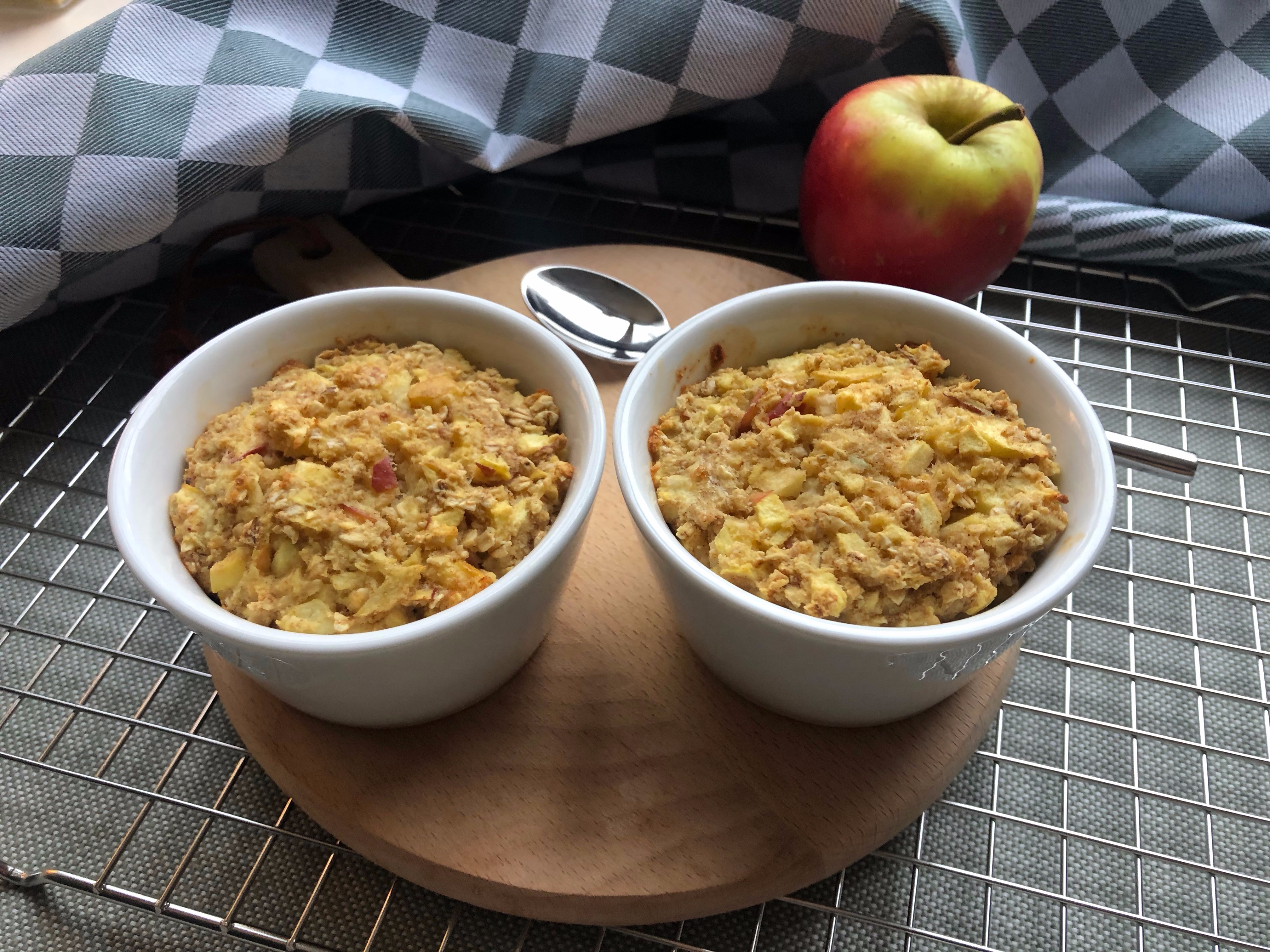 Heerlijk ontbijt, net een appeltaartje maar dan suikervrij en glutenvrij