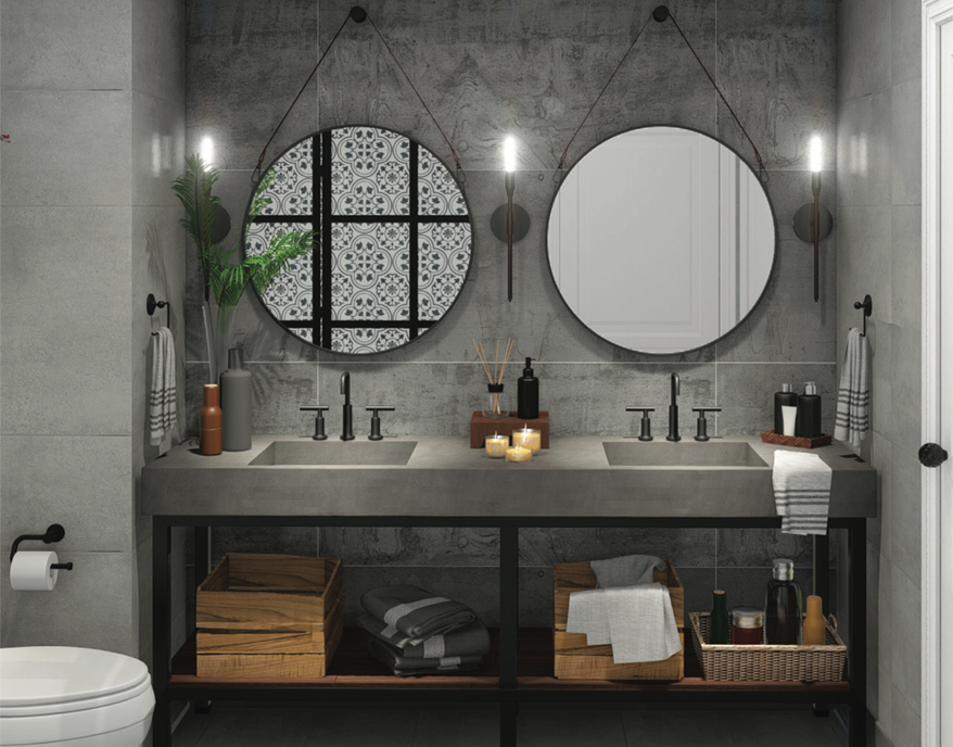 Create An Industrial Style Design For Your Bathroom - Blog | Remodelmate