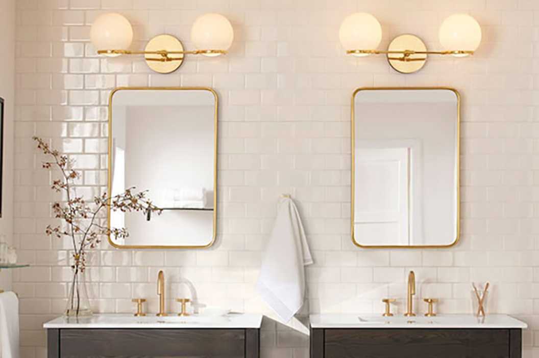 Bathroom Lighting Trends Of 2021, Bathroom Lights Above Mirrors