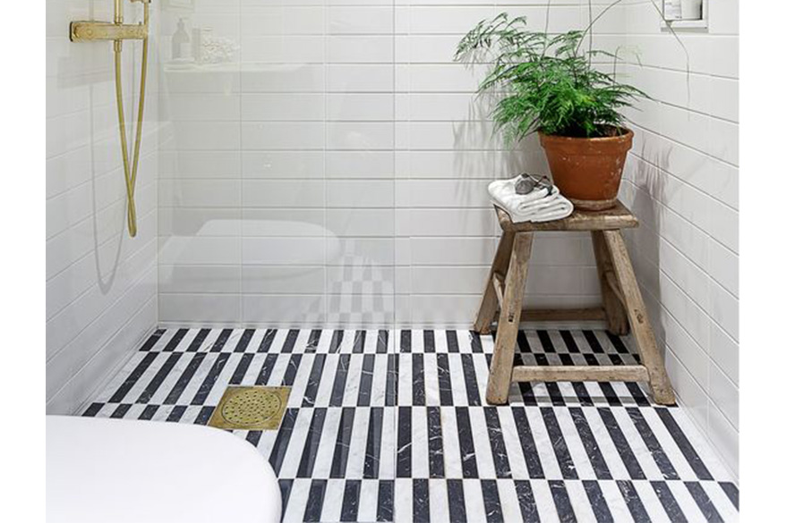 black-and-white-striped-bathroom-floor-tiles