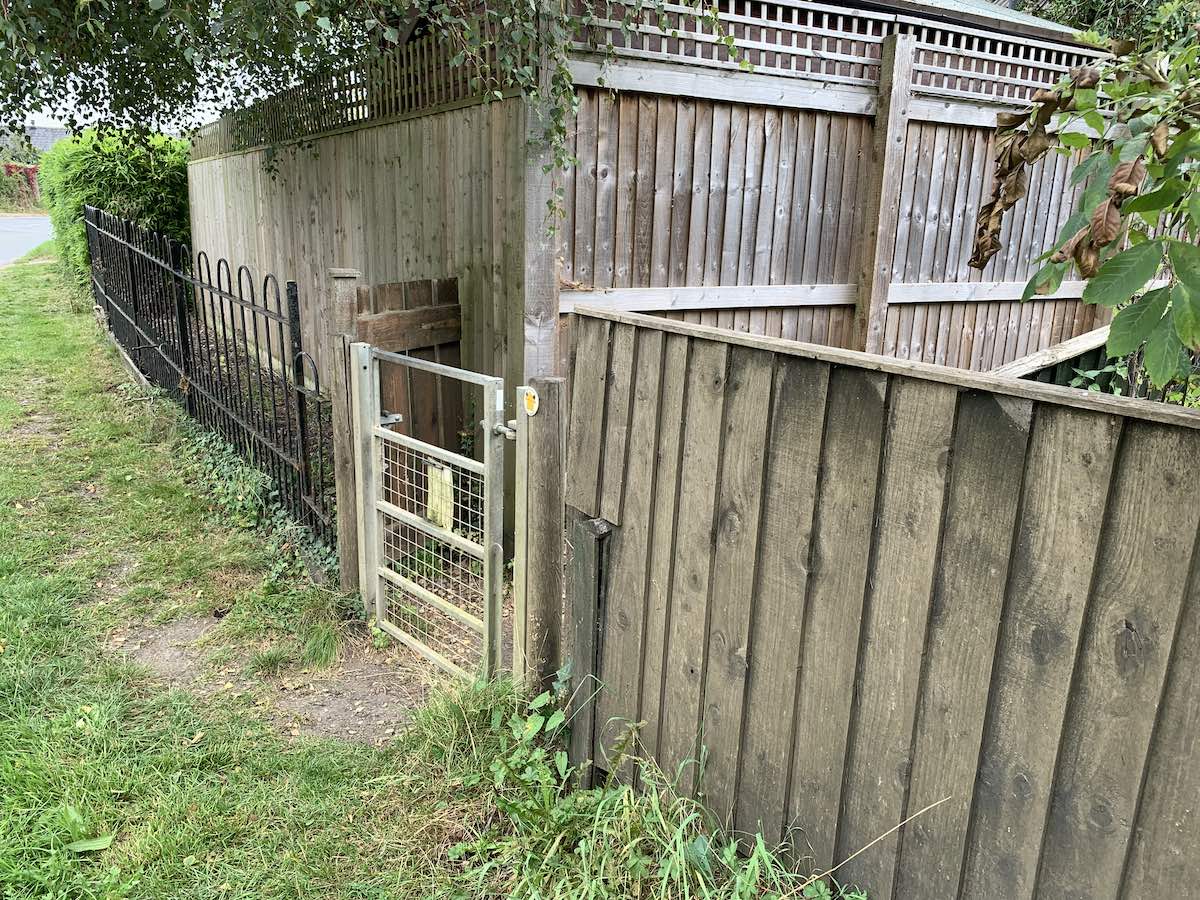 The gate on the right