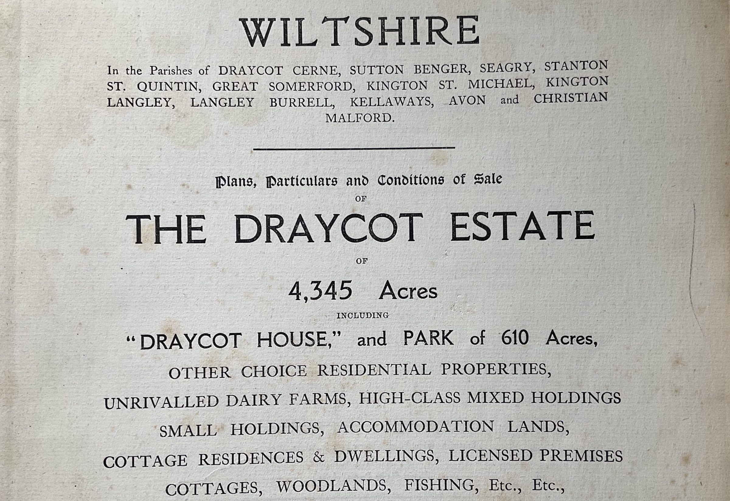 The Draycot Estate