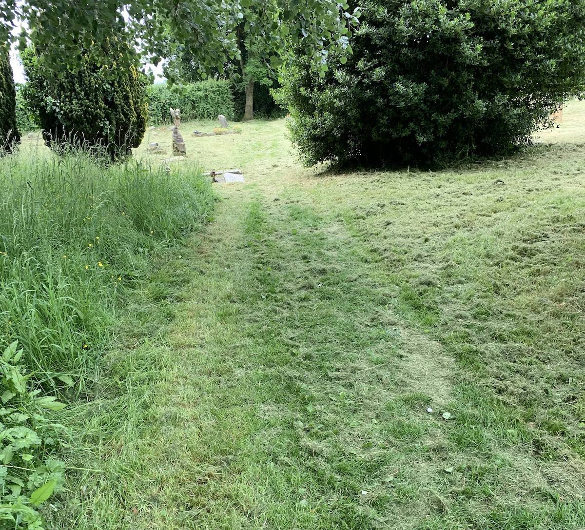 Churchyard footpath