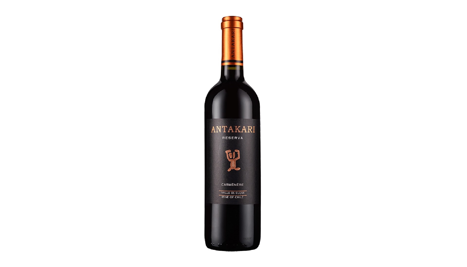 A picture of Antakari Carmenère Reserva 2023 bottle
