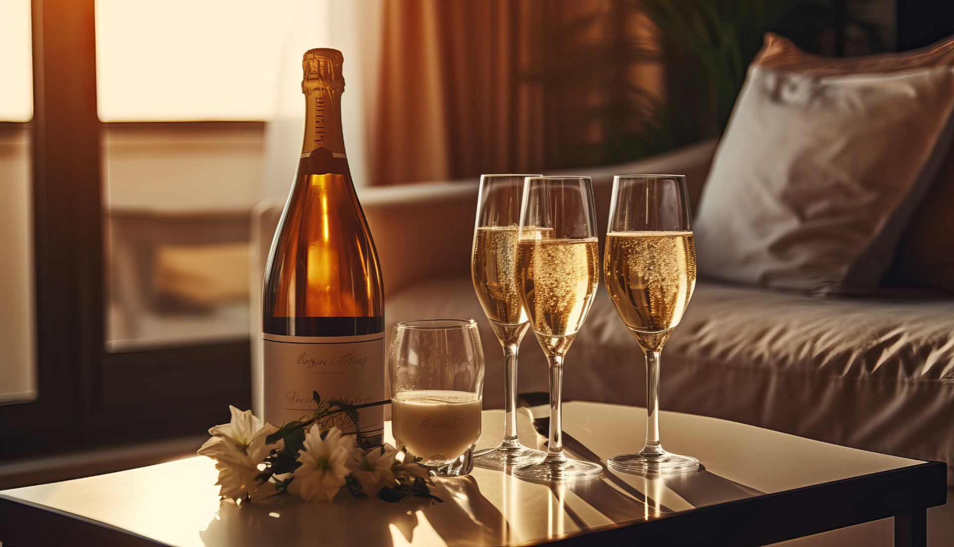 sparkling white wine serving temperature