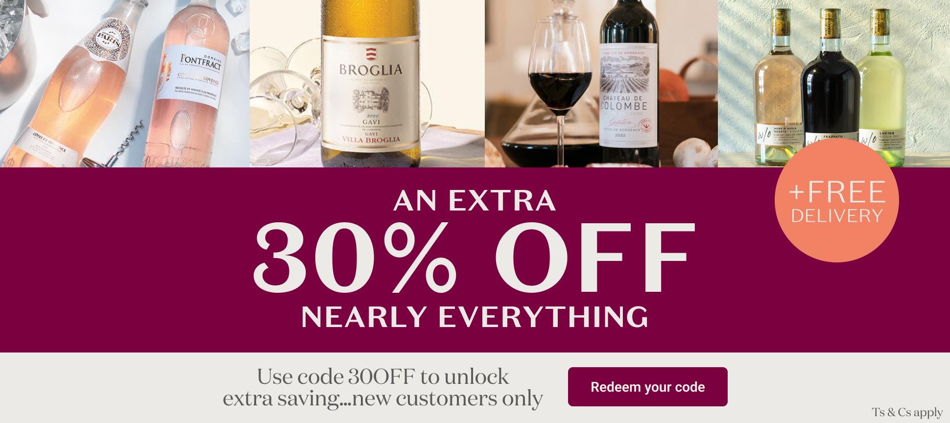 An extra 30% off nearly everything