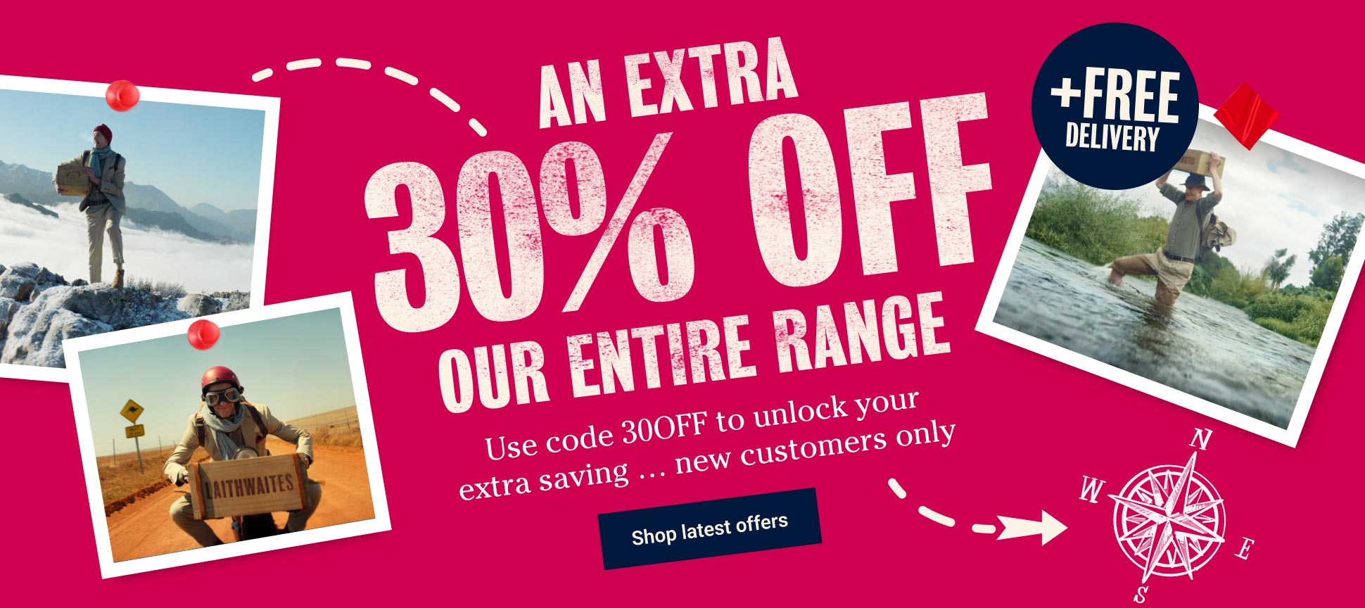 An extra 30% off our entire range - LW